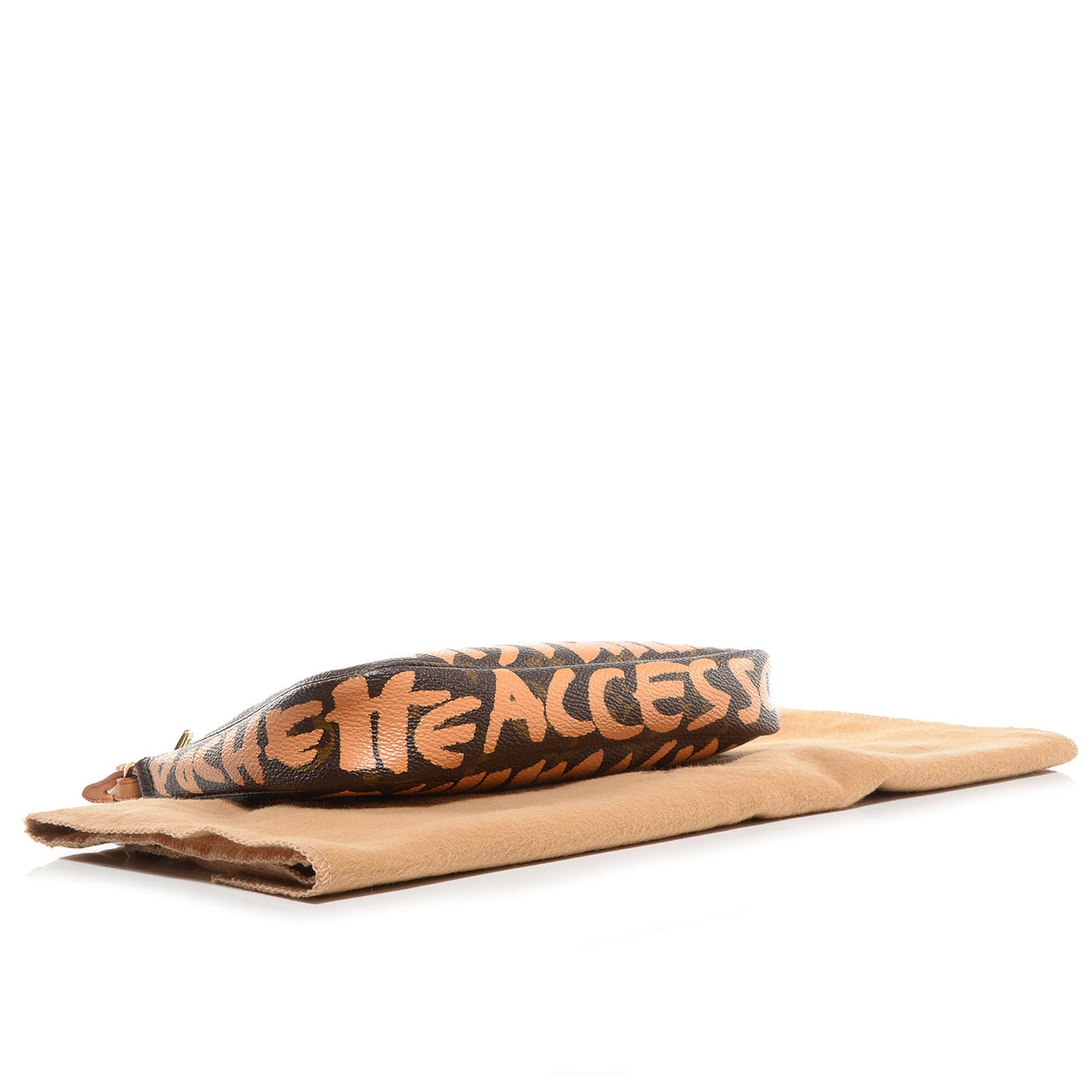 Monogram Graffiti Pochette Accessories Peach