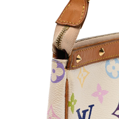 Louis Vuitton Monogram Multicolor Pochette Accessories White 11 of 14