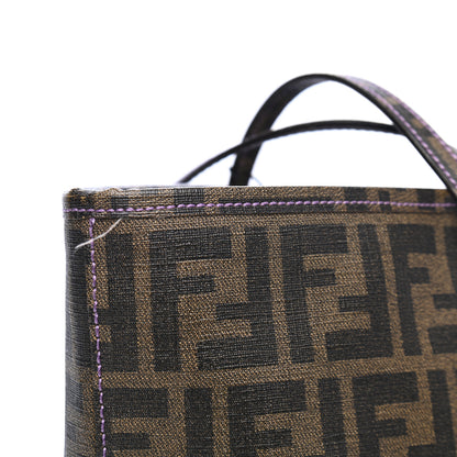 Fendi Zucca Spalmati Small Roll Tote Tobacco Viola 7 of 7
