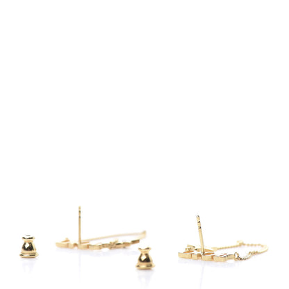 Christian Dior Metal Chain Star Dio(r)evolution Earrings Gold 3 of 4