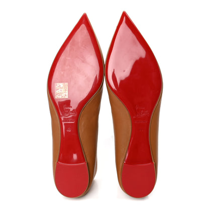 Christian Louboutin Shiny Nappa Ballalla Flats 40 Safari 4 of 4