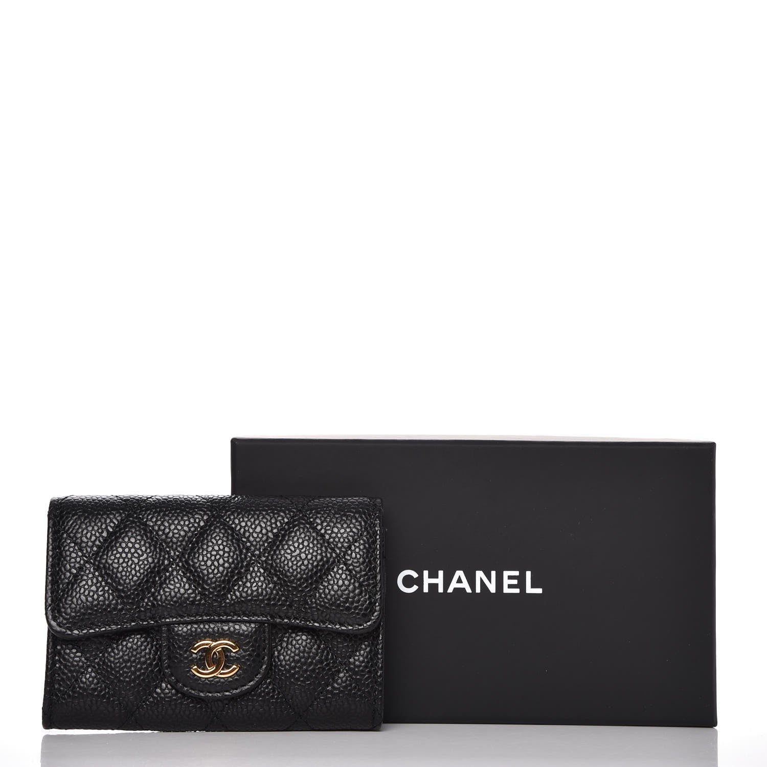 Chanel Caviar Quilted Flap Card Holder Black 8 of 8