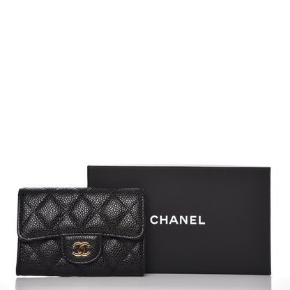 Chanel Caviar Quilted Flap Card Holder Black 8 of 8