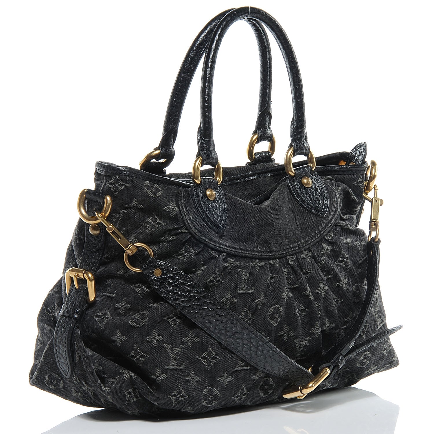 Louis Vuitton Denim Neo Cabby MM Black 3 of 7