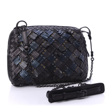 Bottega Veneta Nappa Intrecciato Fringe Studded Nodini Crossbody Messenger Multicolor 4 of 11