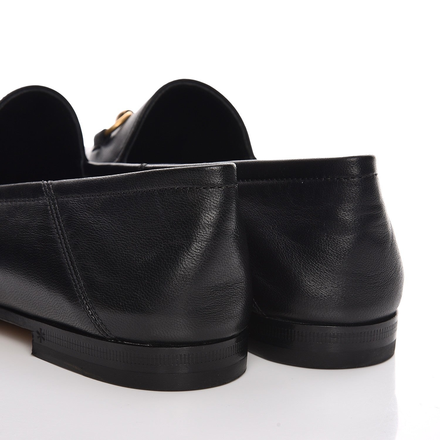 Gucci Lambskin Womens Brixton Horsebit Loafers 37 Black 11 of 11
