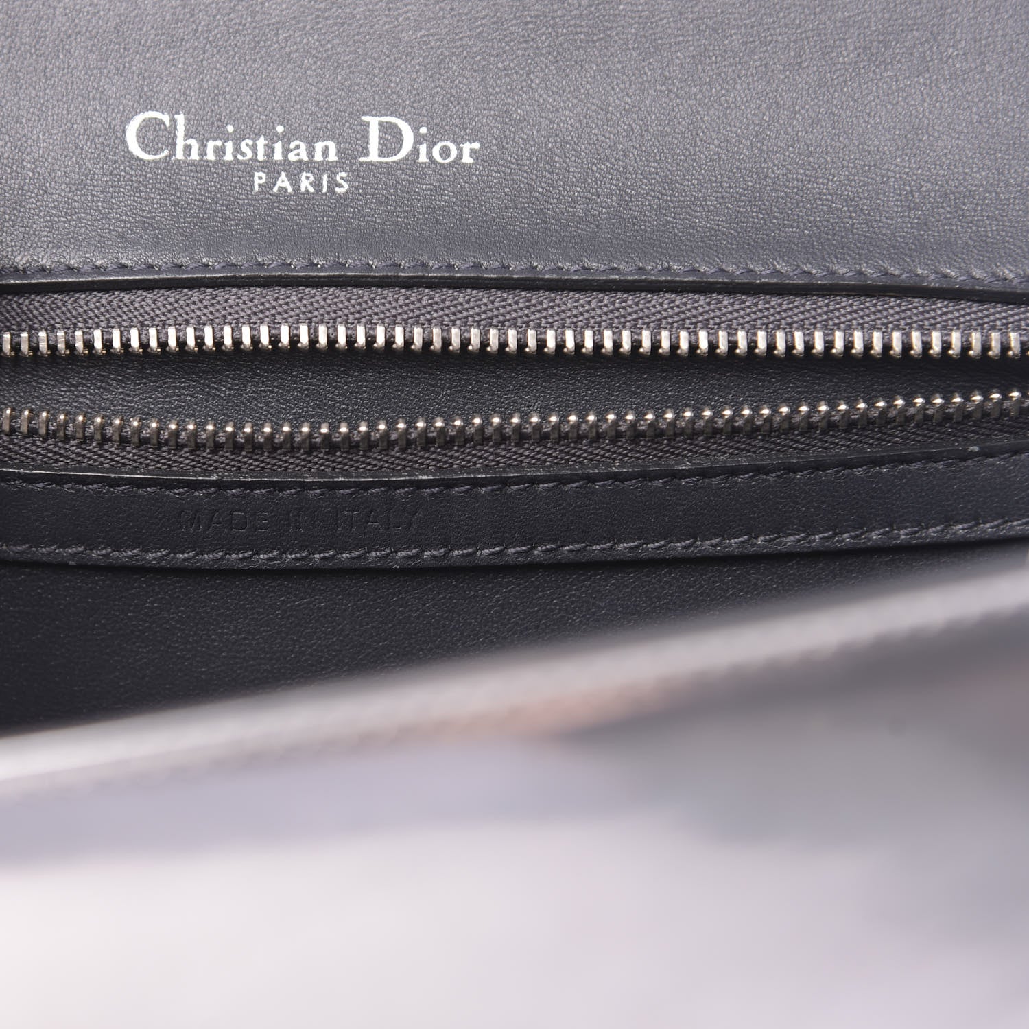 Christian Dior Metallic Patent Micro-Cannage Medium Diorama Flap Bag Silver 7 of 12