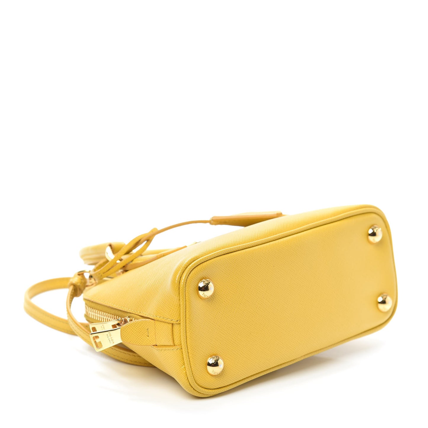 Saffiano Lux Mini Promenade Tote Yellow