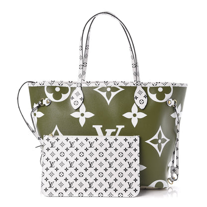 Louis Vuitton Monogram Giant Neverfull MM Kaki 1 of 11