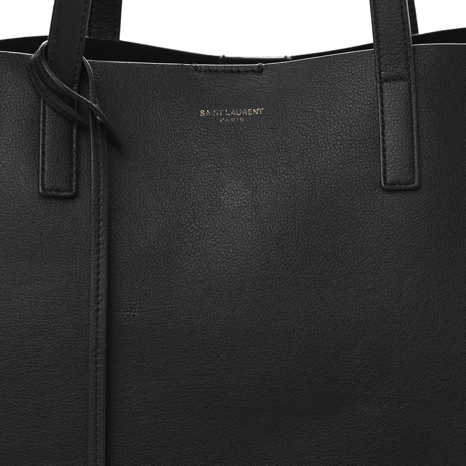 Saint Laurent Calfskin Large Shopping Tote Black 8 of 10