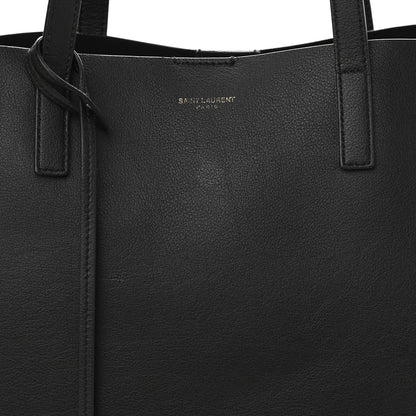 Saint Laurent Calfskin Large Shopping Tote Black 8 of 10