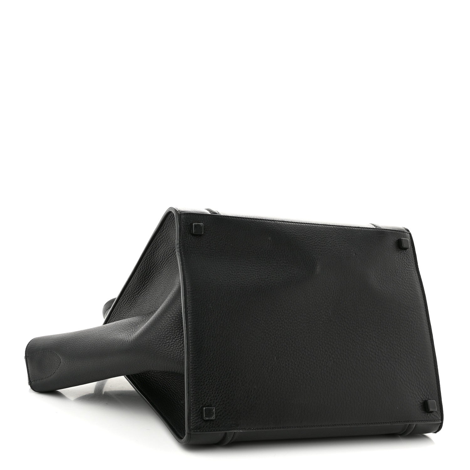 Celine Grained Calfskin Medium Phantom Luggage Black 4 of 10