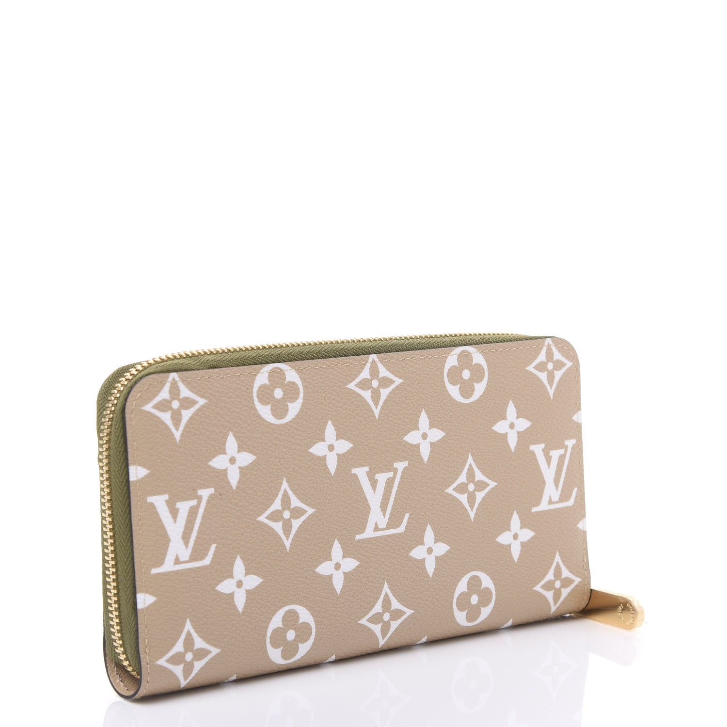 Louis Vuitton Monogram Giant Zippy Wallet Kaki White 2 of 8