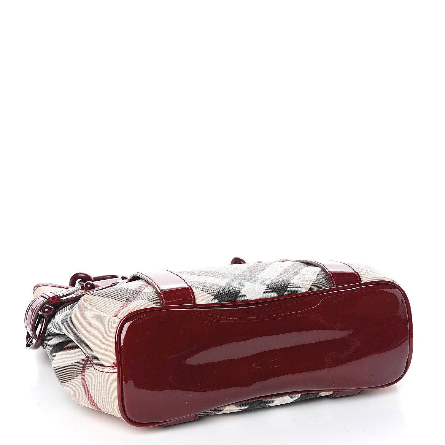 Burberry Nova Check Large Chain Tote Berry 3 of 9