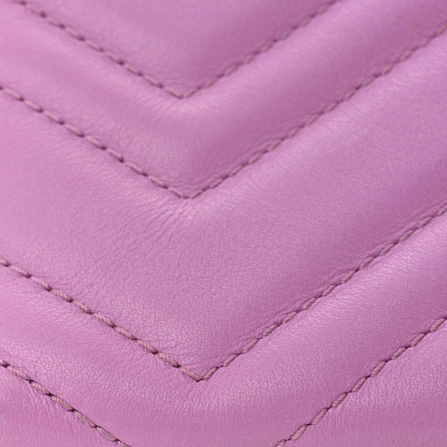 Calfskin Matelasse Mini GG Marmont Chain Bag Candy Mousse