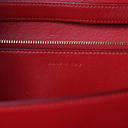 Celine Box Calfskin Classic Box Flap Bag Red 9 of 10