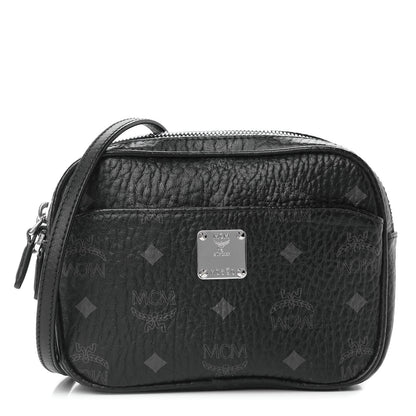 MCM Visetos Camera Crossbody Bag Black 1 of 9