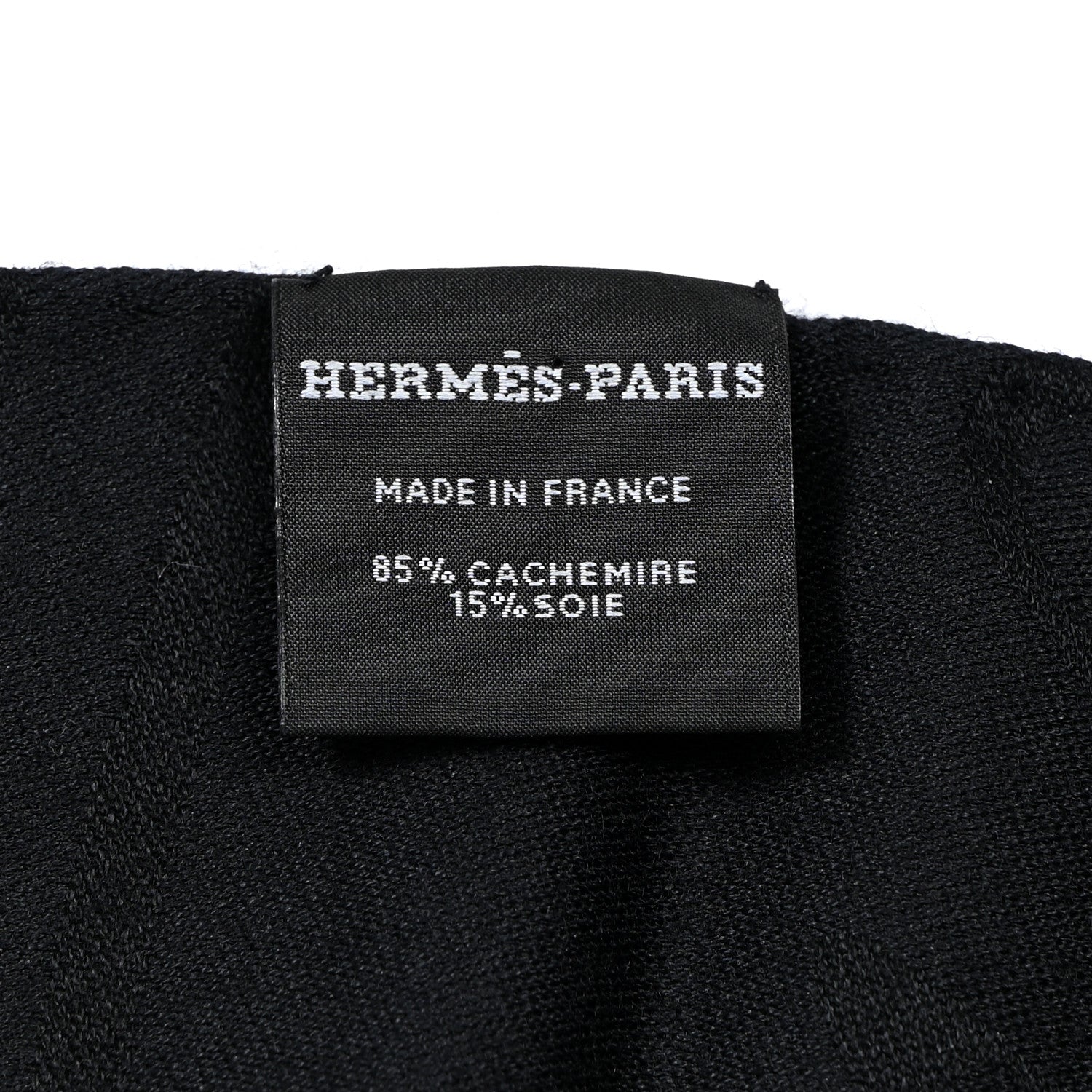 Hermes Cashmere Silk New Libris Stole Black 3 of 4