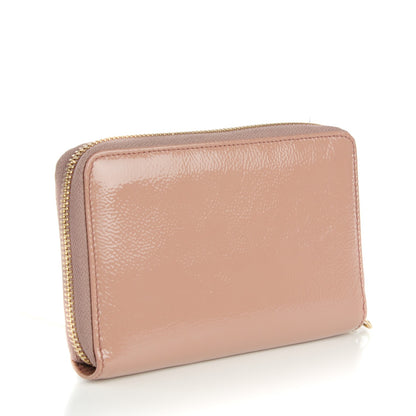 Gucci Patent Medium Soho Zip Around Wallet Dark Cipria 3 of 8