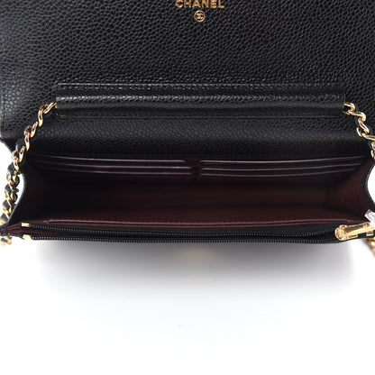 Chanel Caviar Quilted Wallet On Chain WOC Black 5 of 11