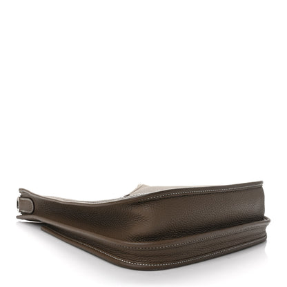 Hermes Taurillon Clemence Evelyne III PM Etoupe 4 of 8