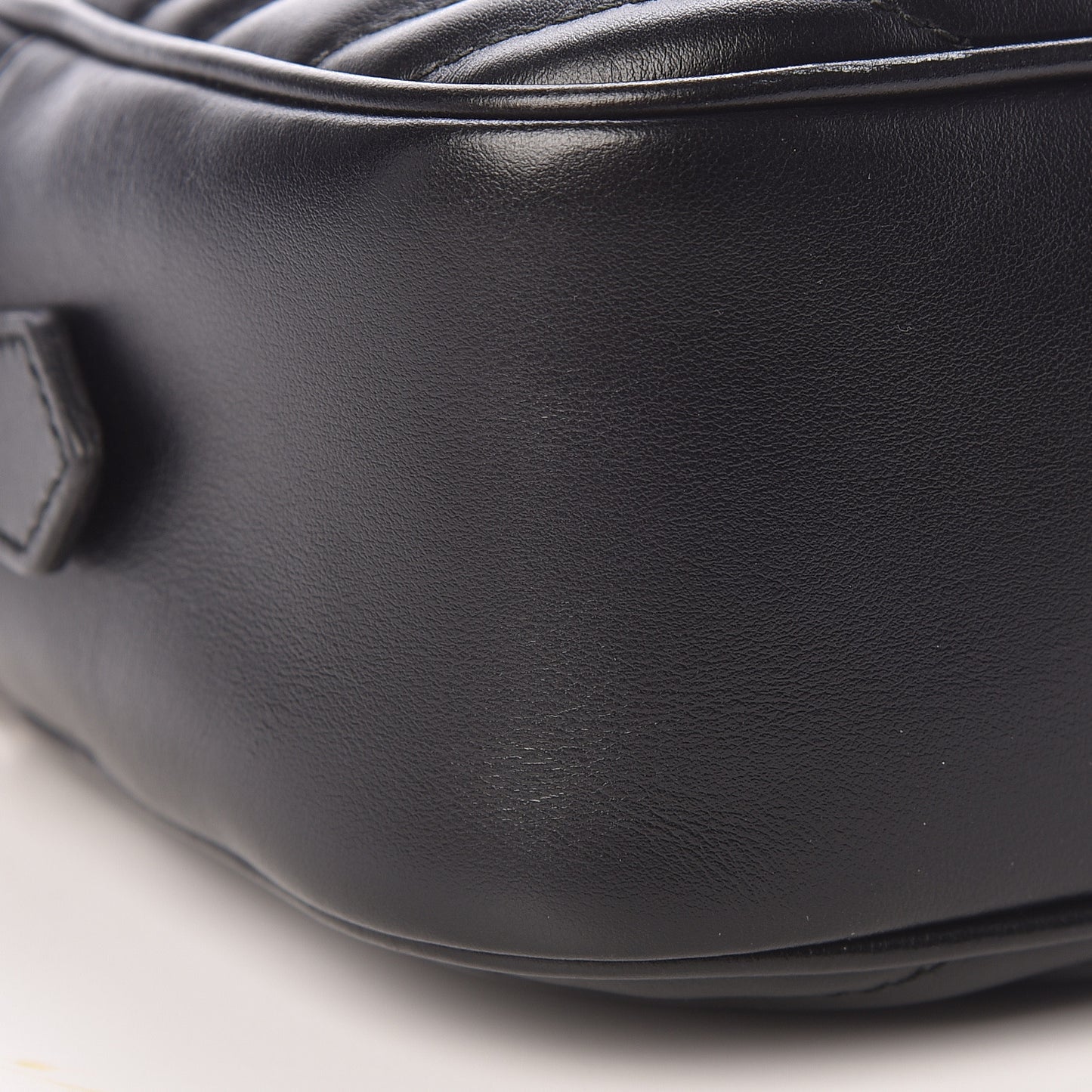 Calfskin Matelasse Small GG Marmont Chain Shoulder Bag Black