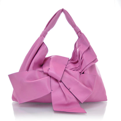 Valentino Garavani Nappa Premier Bow Hobo Pink 1 of 9
