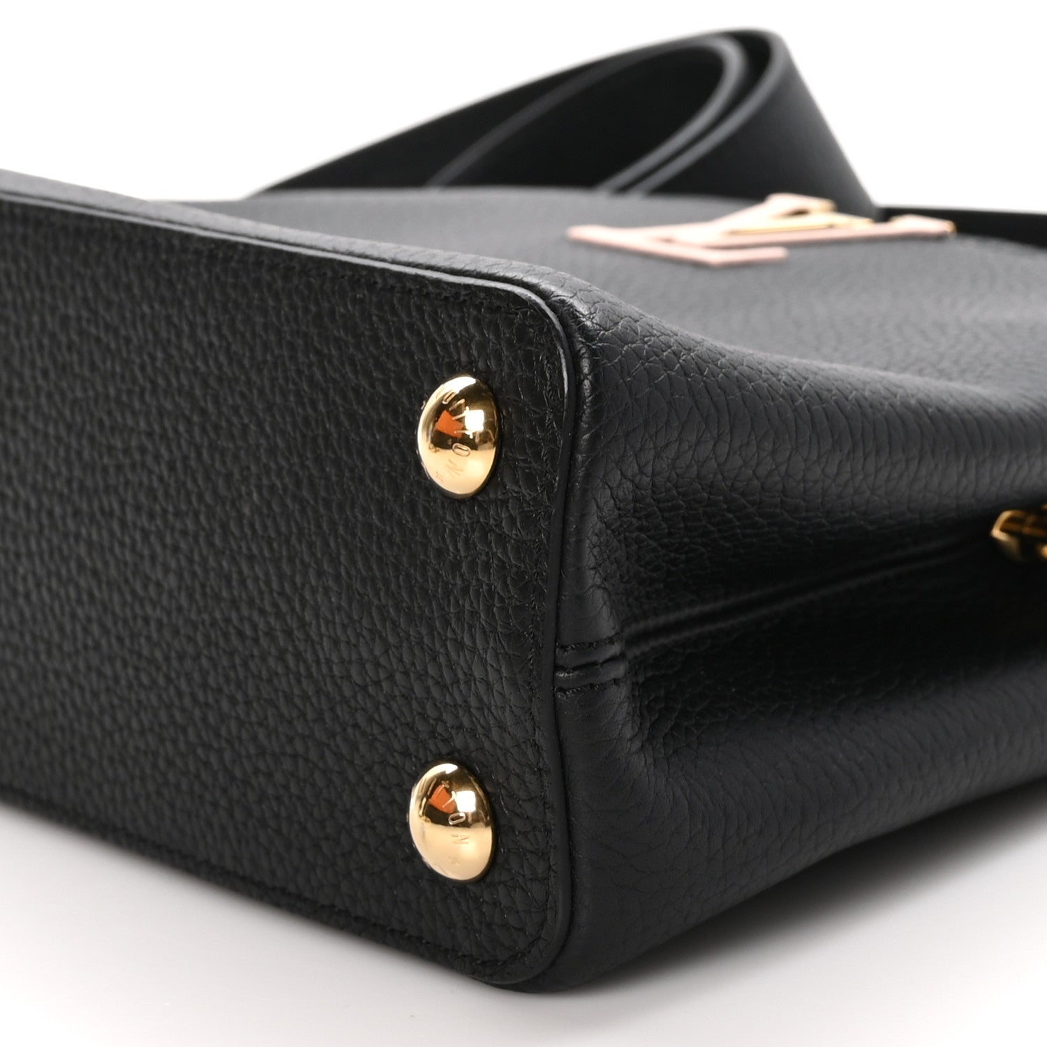 Louis Vuitton Taurillon Enamel Chain Capucines BB Black Multicolor 9 of 9