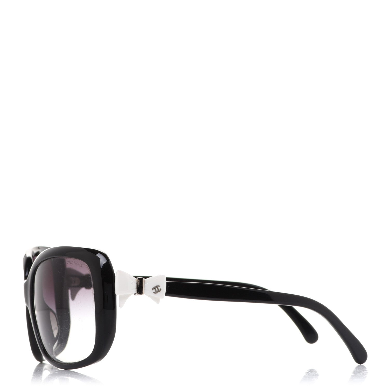 Chanel CC Bow Sunglasses 5171 Black White 3 of 8