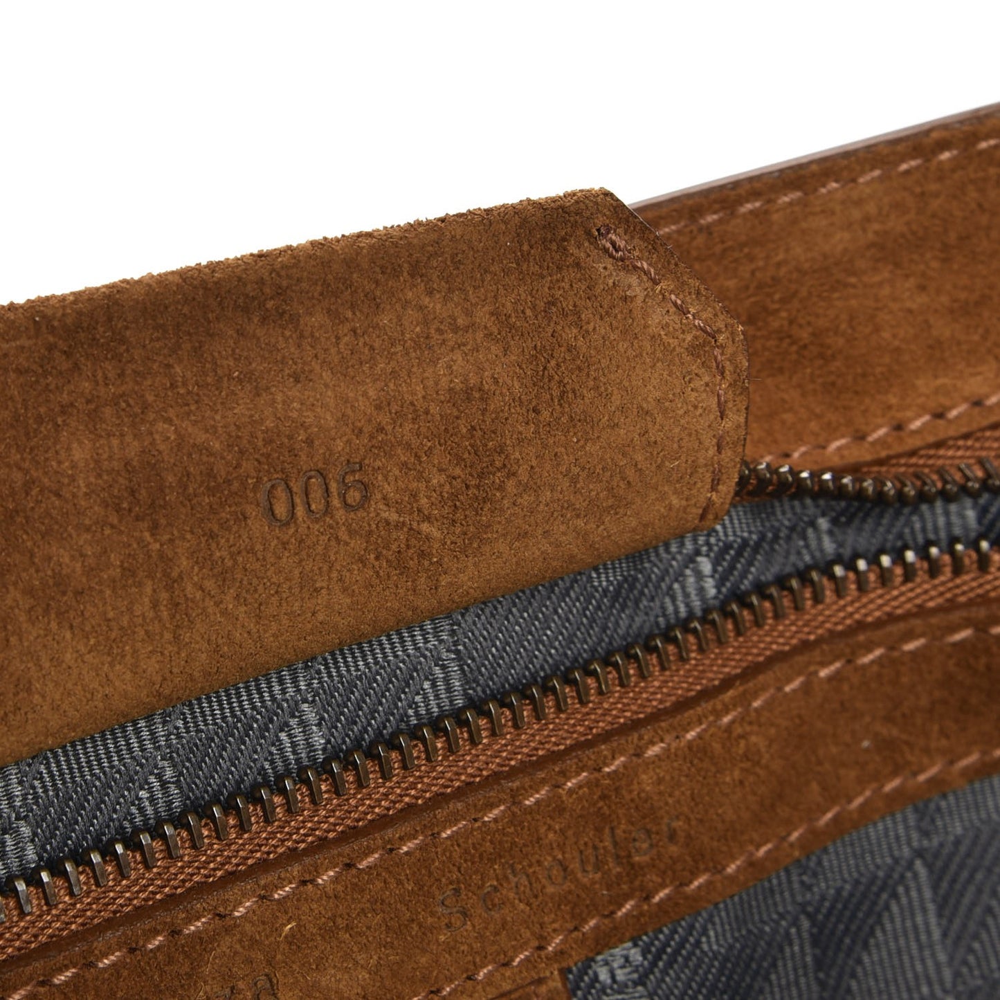 Suede Medium PS1 Satchel Tobacco