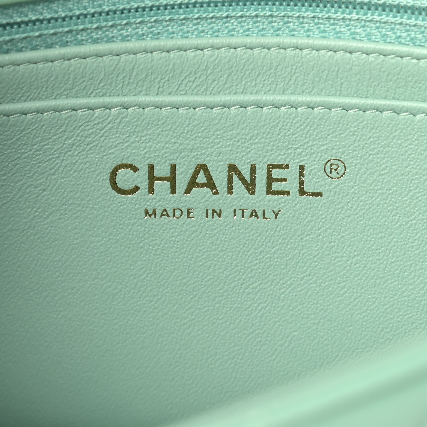 Chanel Lambskin Quilted Mini Rectangular Flap Green 6 of 12