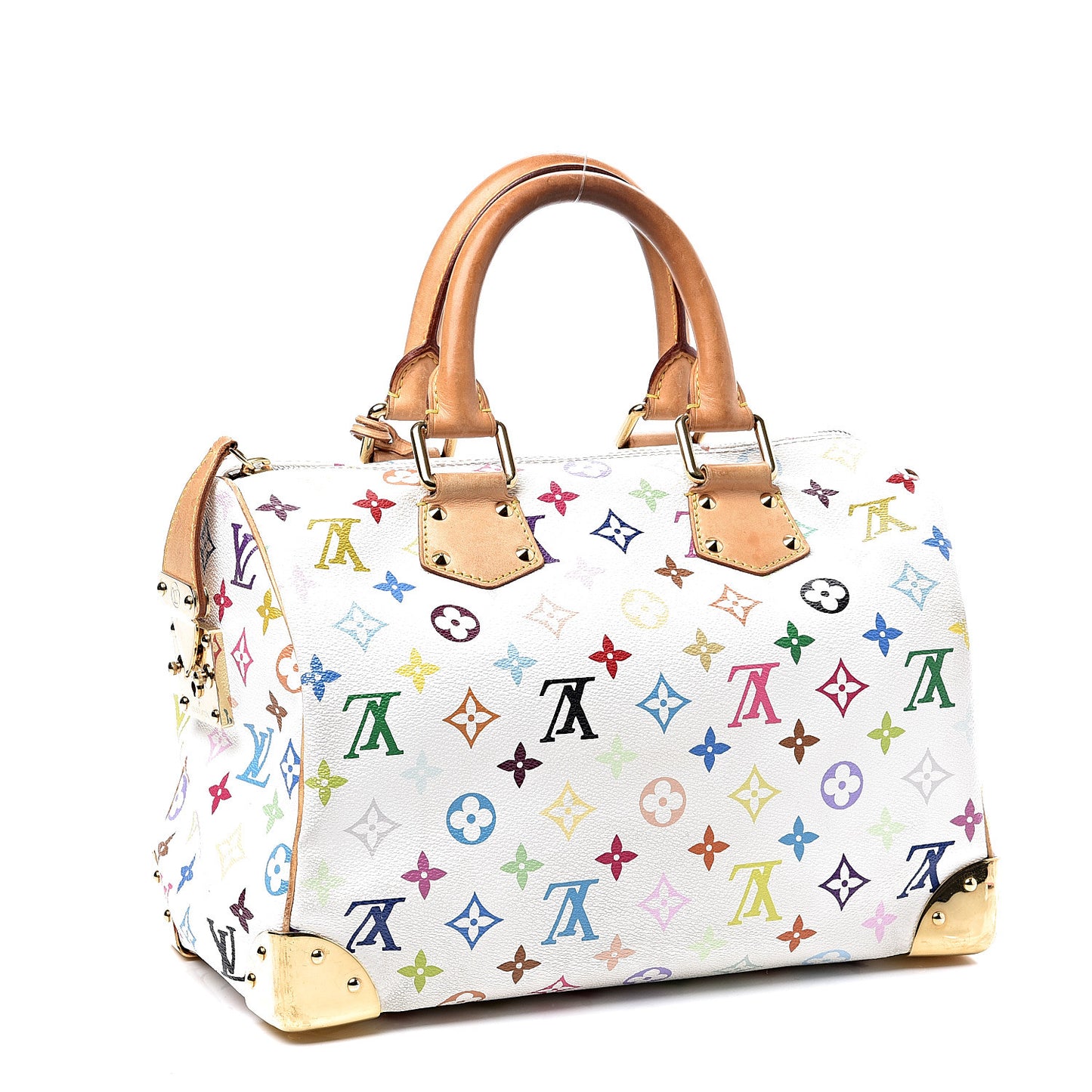 Monogram Multicolor Speedy 30 White