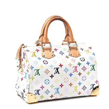 Louis Vuitton Monogram Multicolor Speedy 30 White 2 of 12