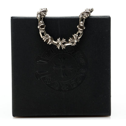 Chrome Hearts Sterling Silver Maltese Cross Link Necklace 5 of 5