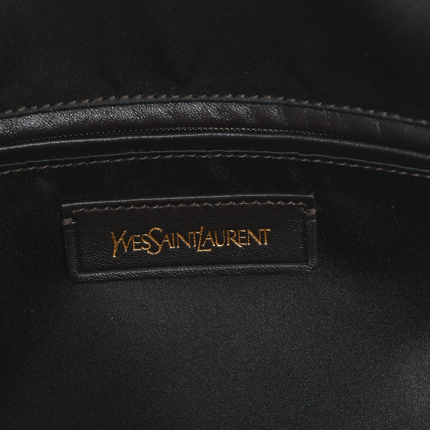 Saint Laurent Nubuck Crocodile Embossed Oversized Muse Brown 6 of 6