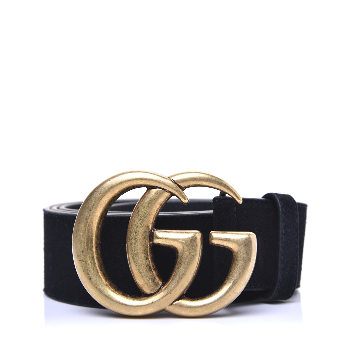 Suede GG Marmont Clover Belt 100 40 Black