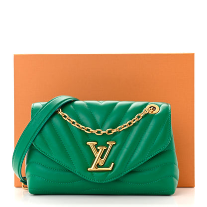 Louis Vuitton Calfskin New Wave Chain Bag MM NM Emerald 10 of 10