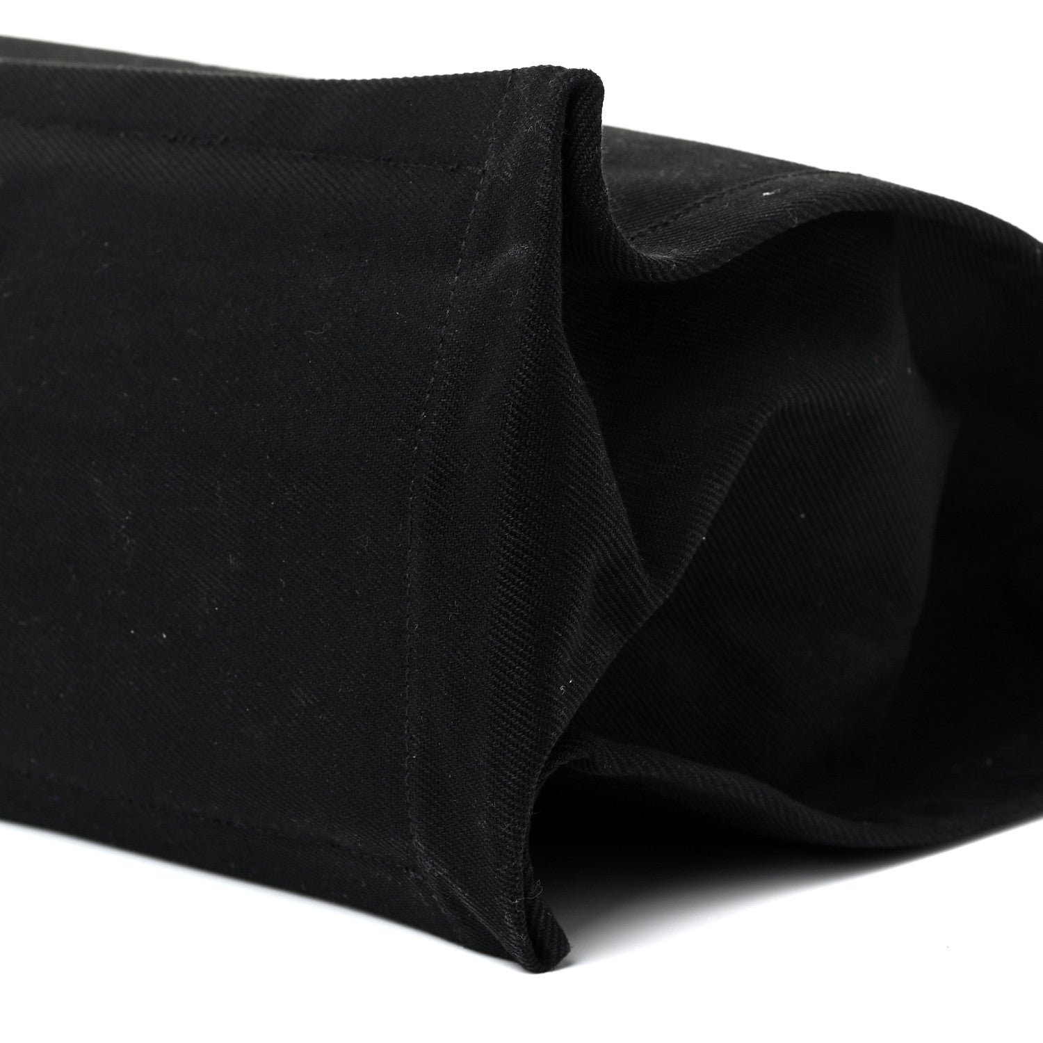 Saint Laurent Linen Calfskin Rive Gauche Tote Black 9 of 19