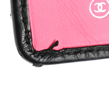 Chanel Calfskin Quilted Cambon Yen Wallet Black White 11 of 12