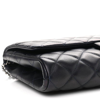 Chanel Lambskin Quilted Clutch With Chain Flap Black 5 of 10