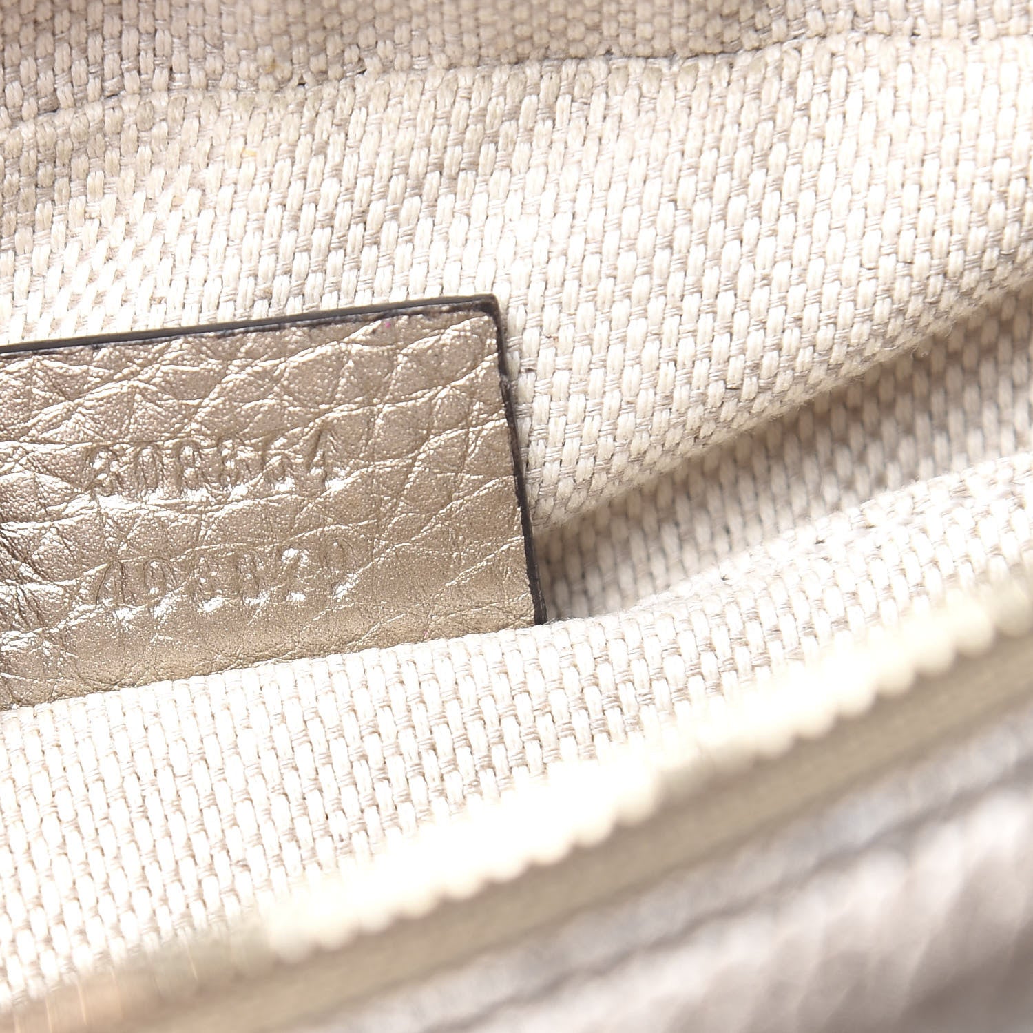 Gucci Metallic Pebbled Calfskin Small Soho Disco Bag Golden Beige 7 of 12