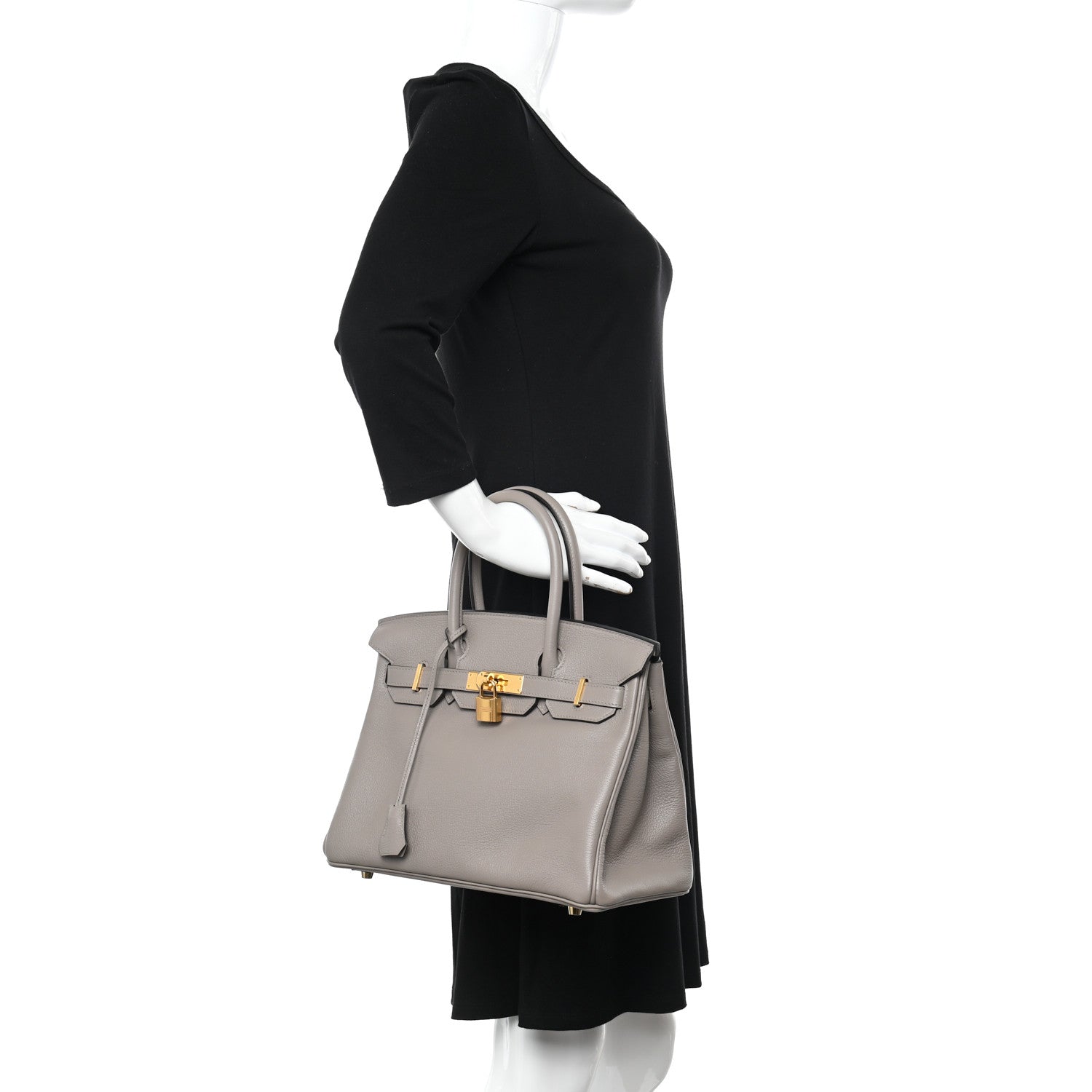 Hermes Taurillon Novillo Birkin 30 Gris Asphalte 2 of 10