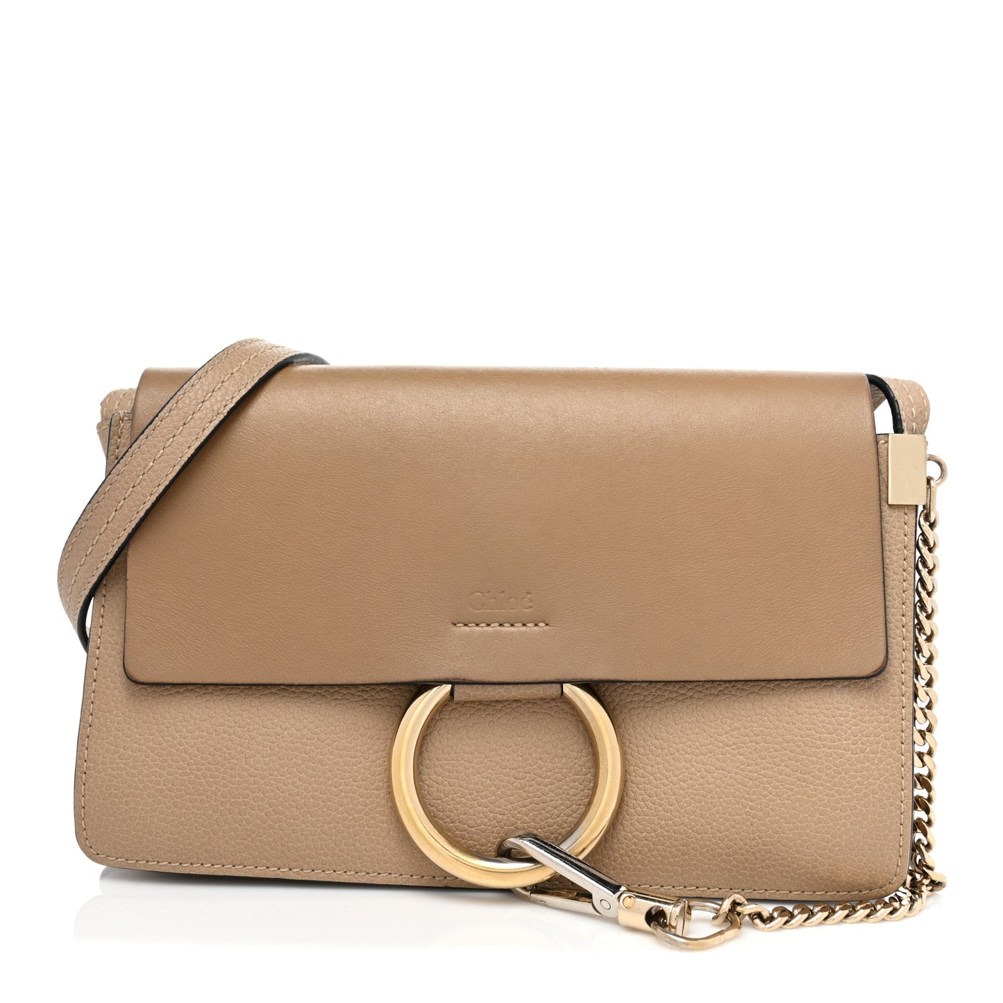 Calfskin Small Faye Shoulder Bag Blush