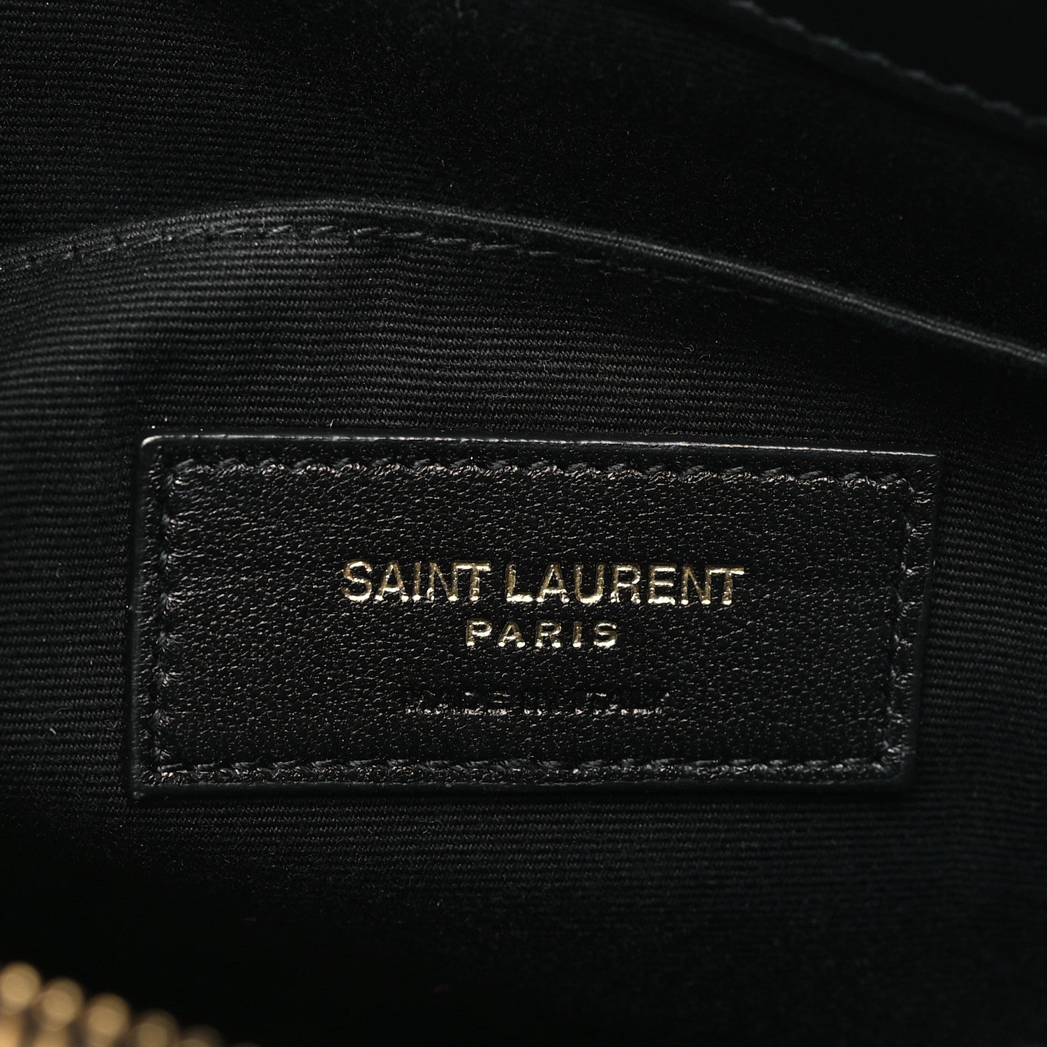 Saint Laurent Lambskin Matelasse Chevron Monogram A5 Wristlet Black 6 of 11