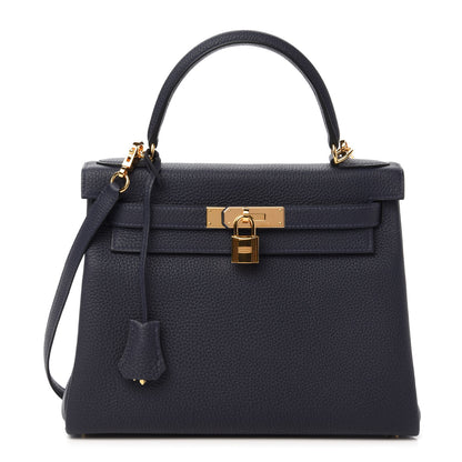 Hermes Togo Kelly Retourne 28 Bleu Nuit 1 of 12