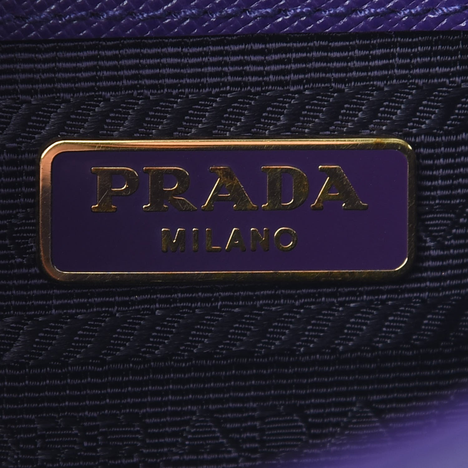 Prada Saffiano Lux Sound Wallet On Chain Viola 5 of 8