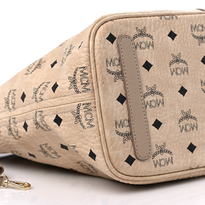 MCM Visetos Medium Liz Reversible Shopper Tote Beige 6 of 12