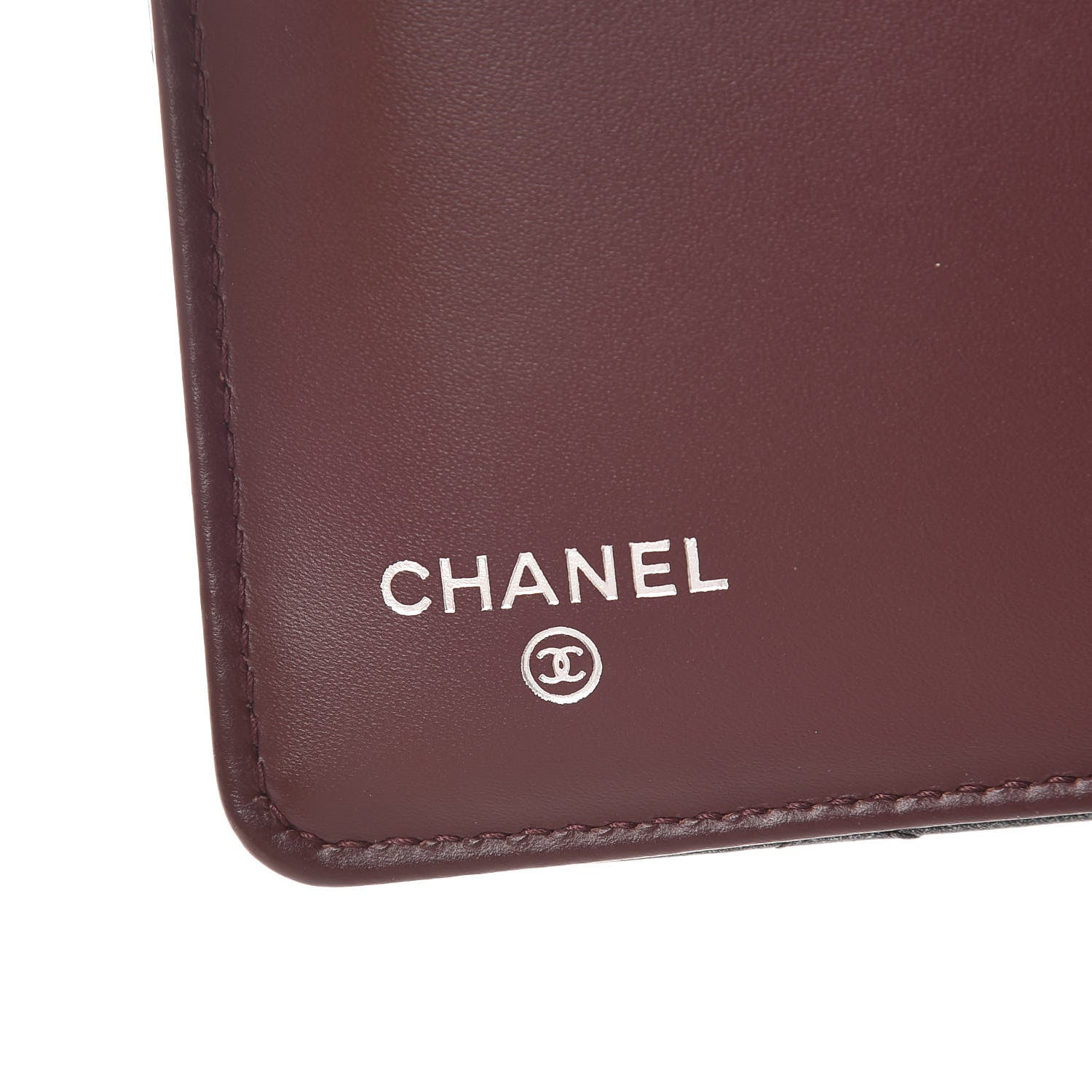 Chanel Metallic Calfskin Quilted Yen Wallet Dark Silver 6 of 11