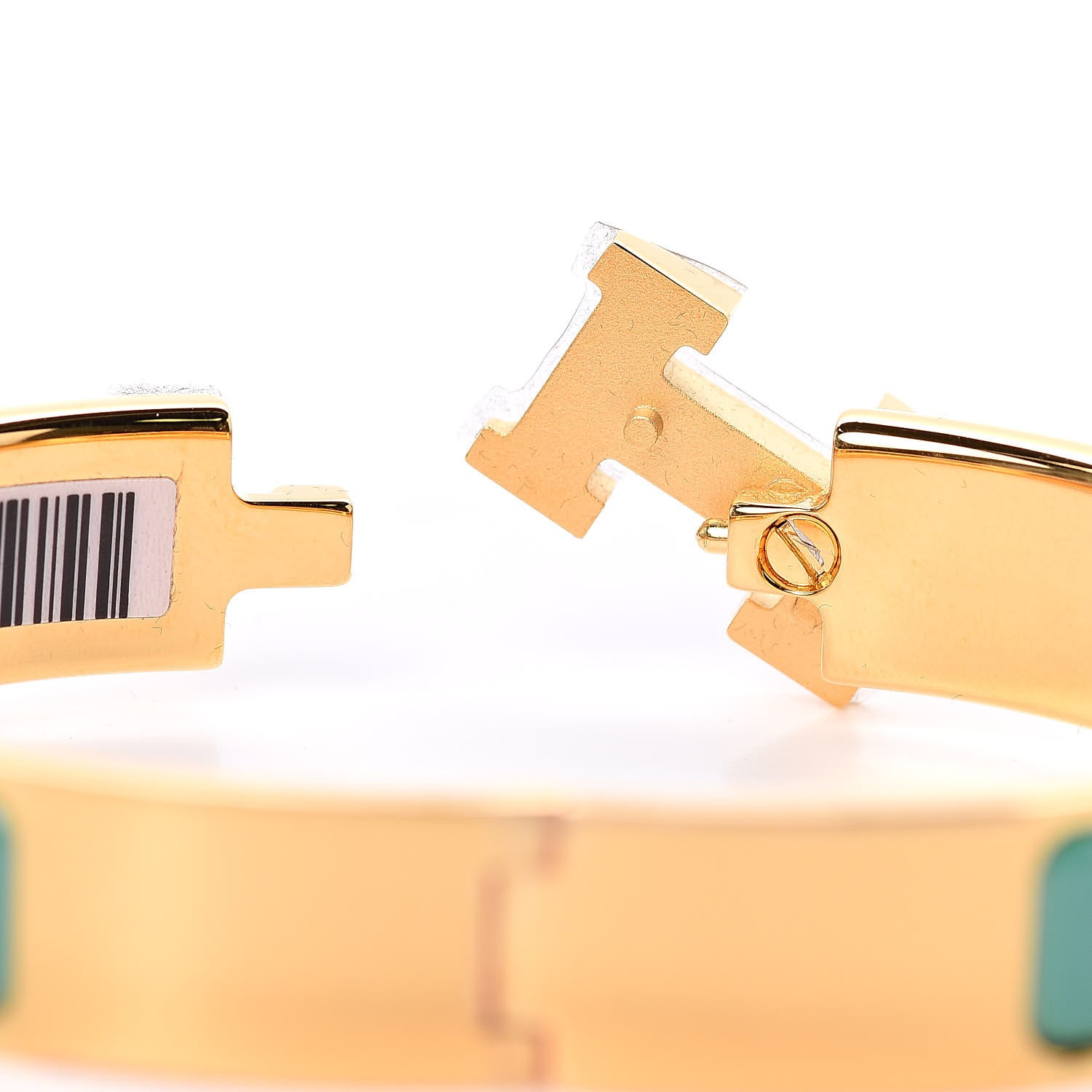 Hermes Enamel Narrow Clic Clac H Bracelet PM Vert Moderne 4 of 6