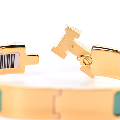 Hermes Enamel Narrow Clic Clac H Bracelet PM Vert Moderne 4 of 6
